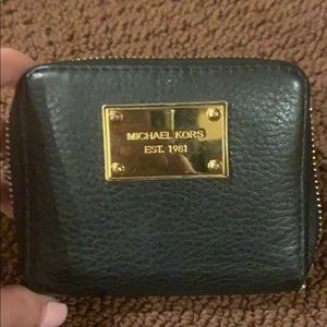 Michael Kors black leather wallet